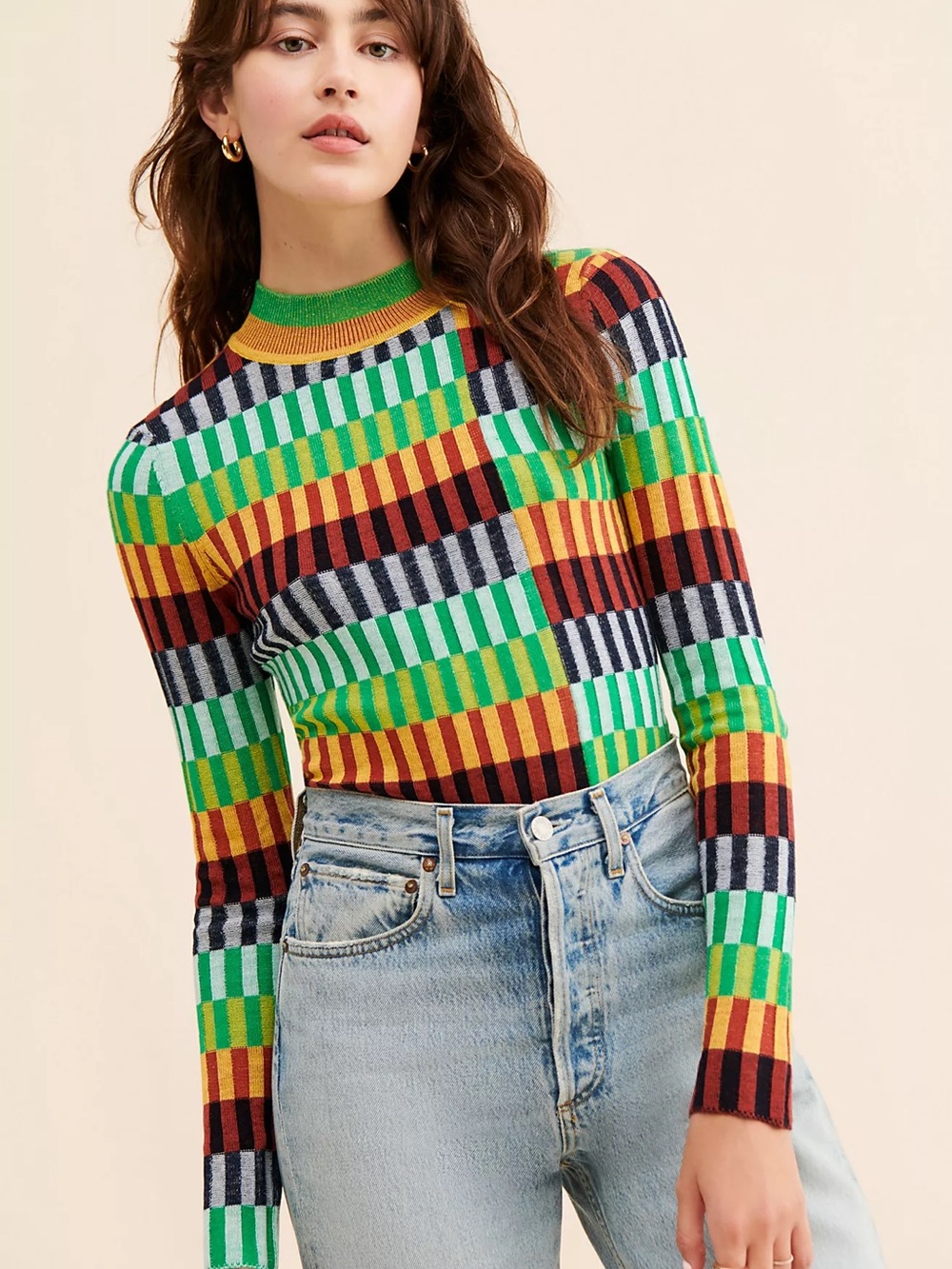 Find Me Now colorblock sweater
